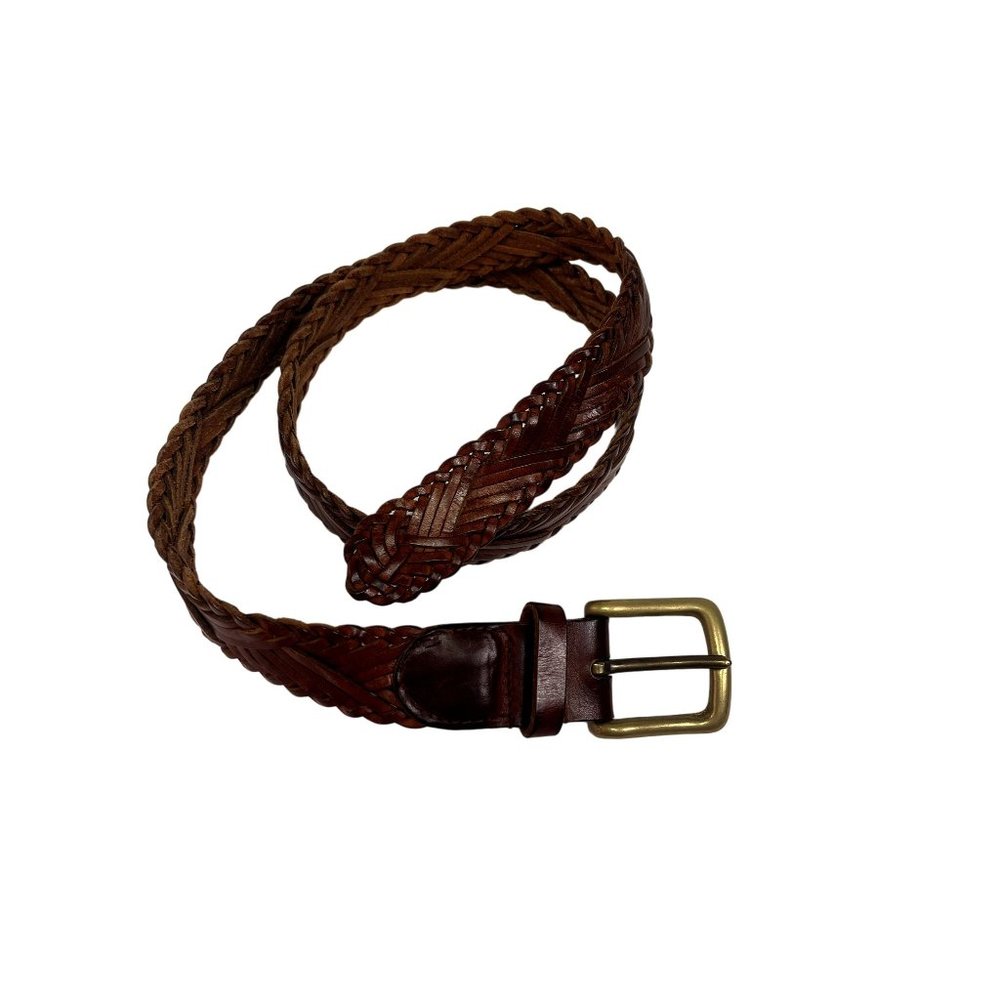 Unbranded Women's Brown  Soft Wave Leather Belt metal Buckle